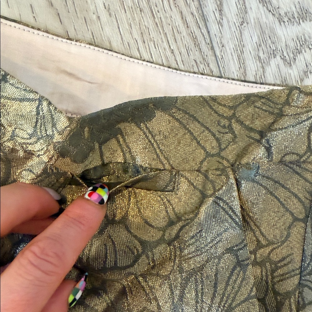 Elevenses Olive Floral Men's Chinos - Picture 7 of 9